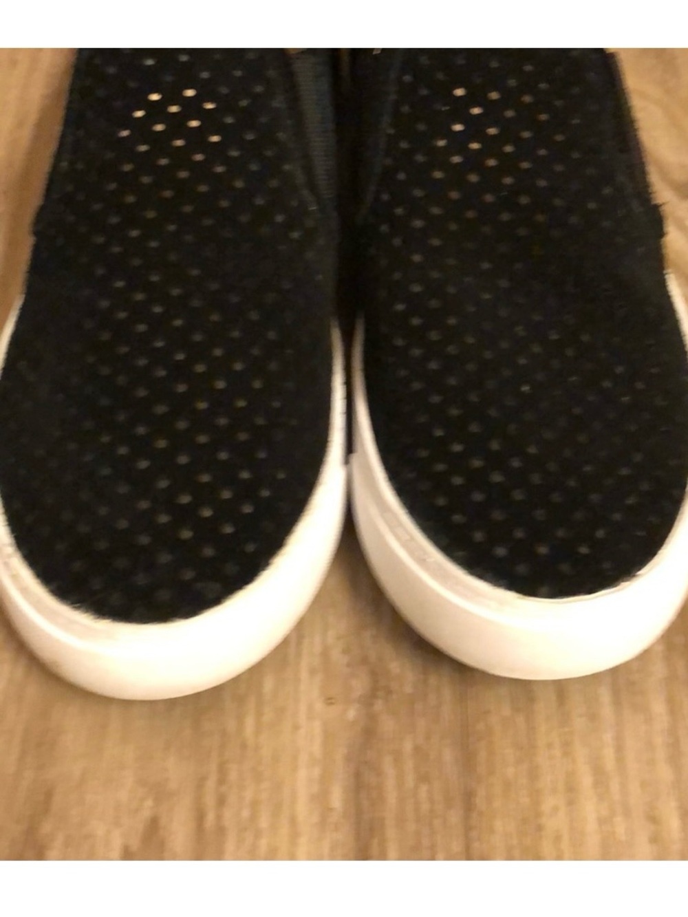 Clark’s Black Suede Slip On Sneakers - Picture 3 of 8